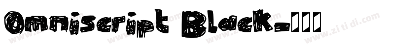 Omniscript Black字体转换 Omniscript Black字体转换